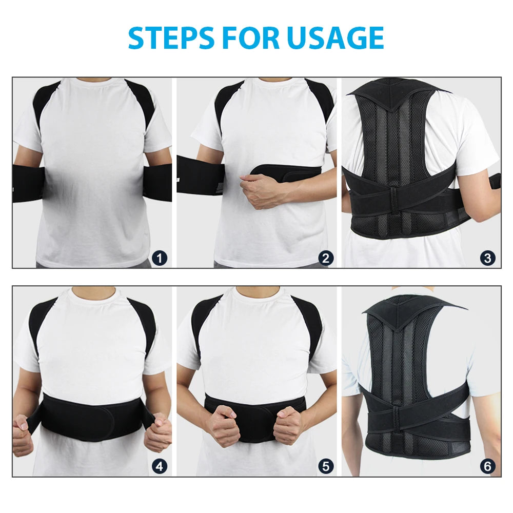 Adjustable Posture Corrector Back Brace